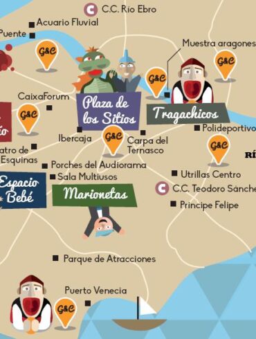 Plano actividades infantiles Pilar Zaragoza agenda