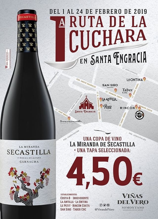 ruta de la cuchara zaragoza viñas del vero