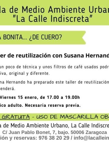 Taller de reutilización. Mi caja bonita… ¿de cuero? -