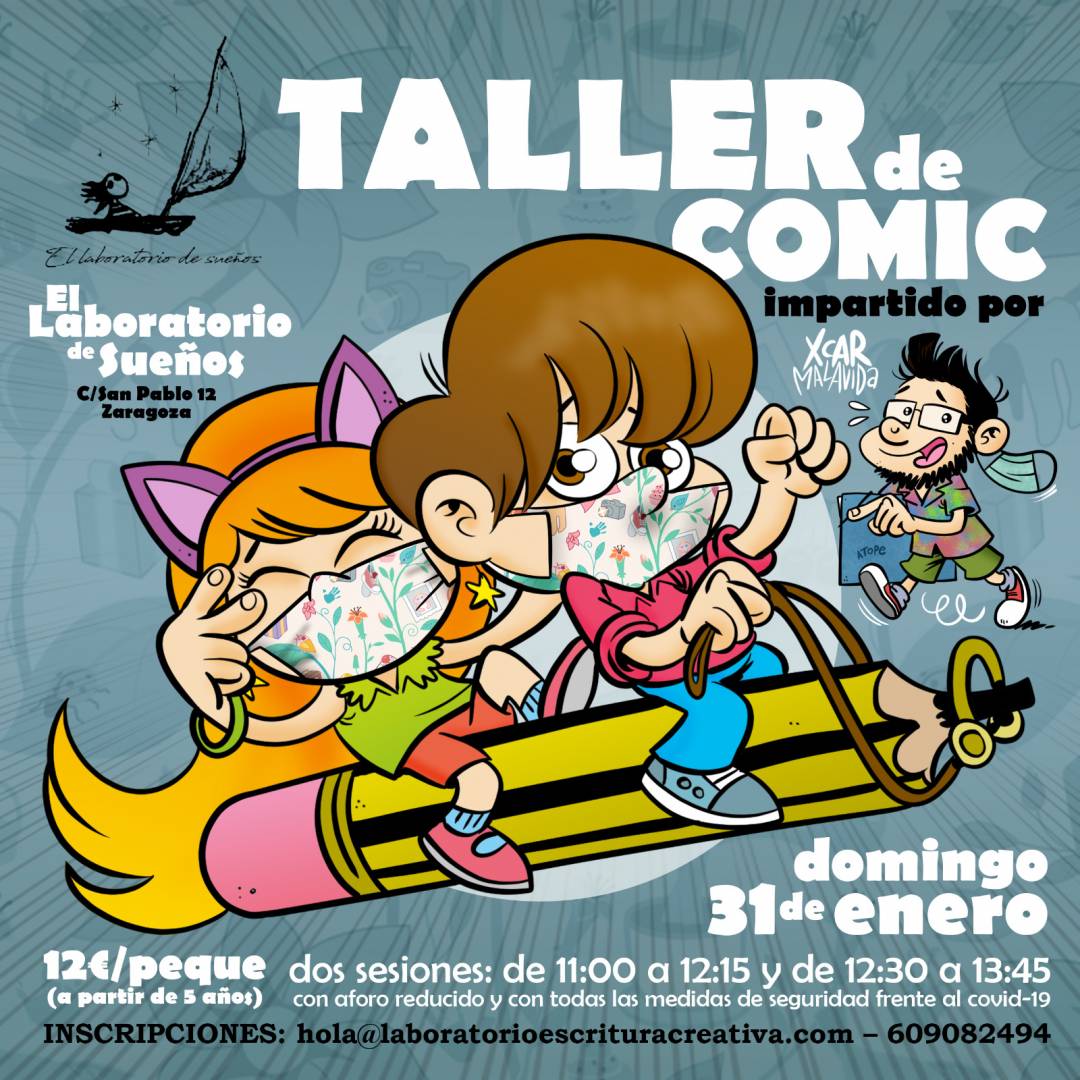 Taller infantil de cómic, por Xcar Malavida. -