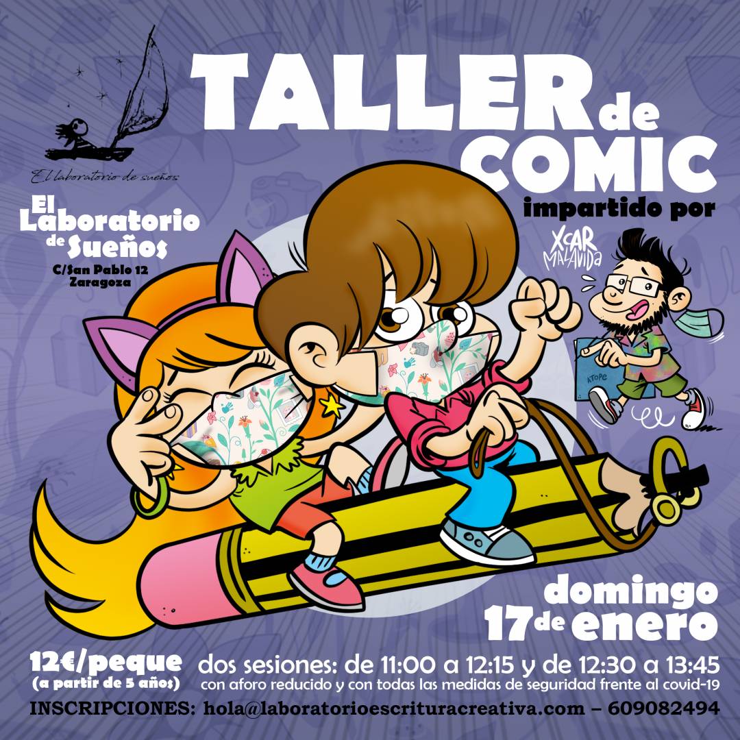 Taller infantil de cómic, por Xcar Malavida. -