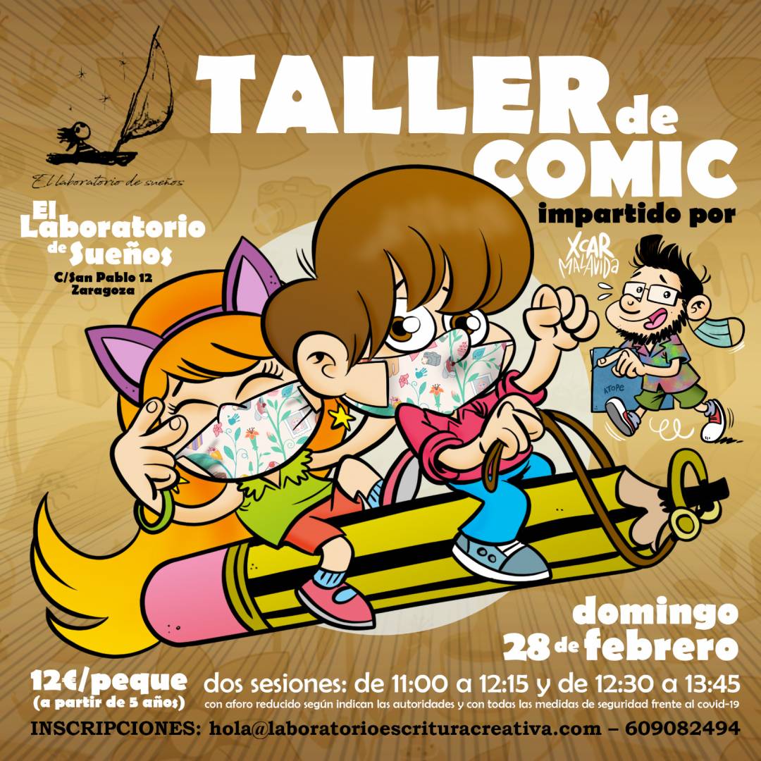 Taller infantil de cómic, por Xcar Malavida. -