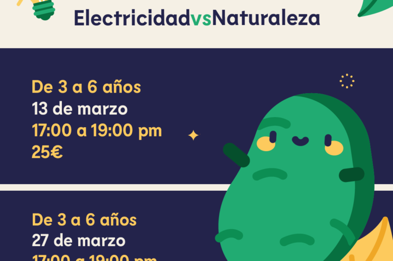 ELECTRICIDAD VS NATURALEZA – 3 a 6 años -