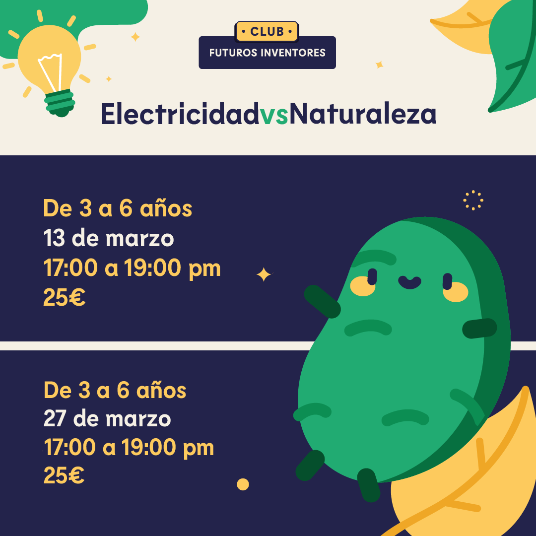 ELECTRICIDAD VS NATURALEZA – 3 a 6 años -