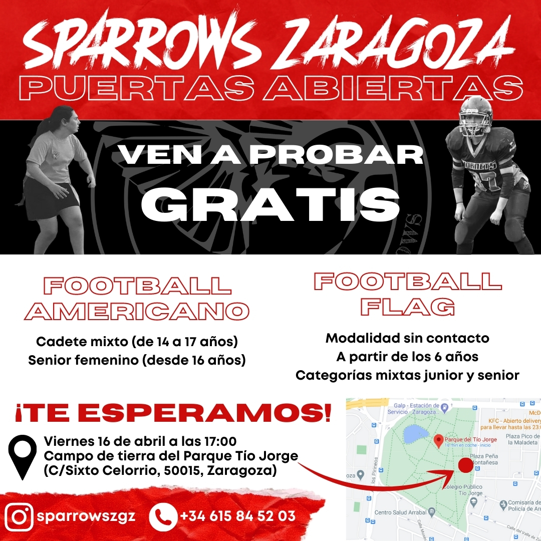 Puertas abiertas: ven a probar gratis el Football Flag y el Football Americano -