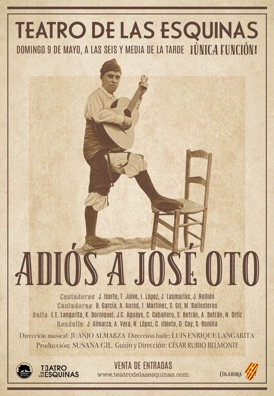 Concierto homenaje «Adiós a José Oto» En el Teatro de las Esquinas -