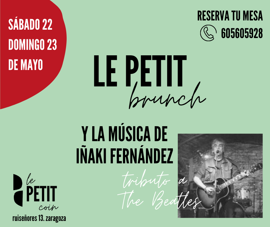 Le Petit Brunch con la música de Iñaki Fernández (tributo The Beatles) -