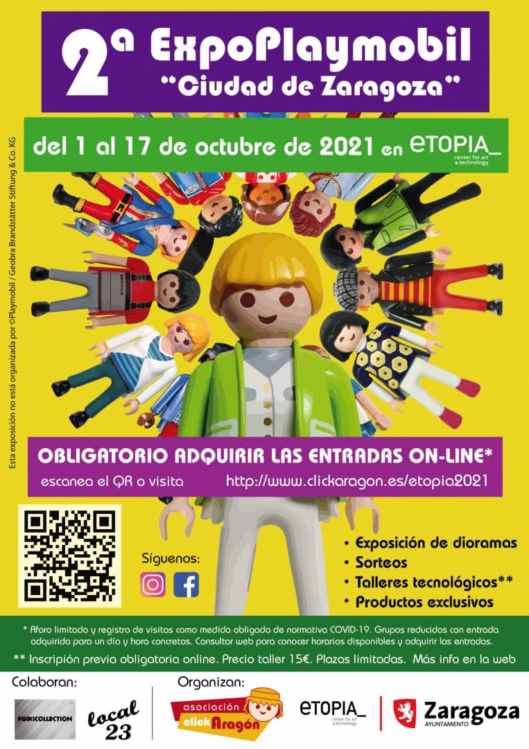 2ª Exposición Playmobil «Ciudad de Zaragoza» en Etopia -