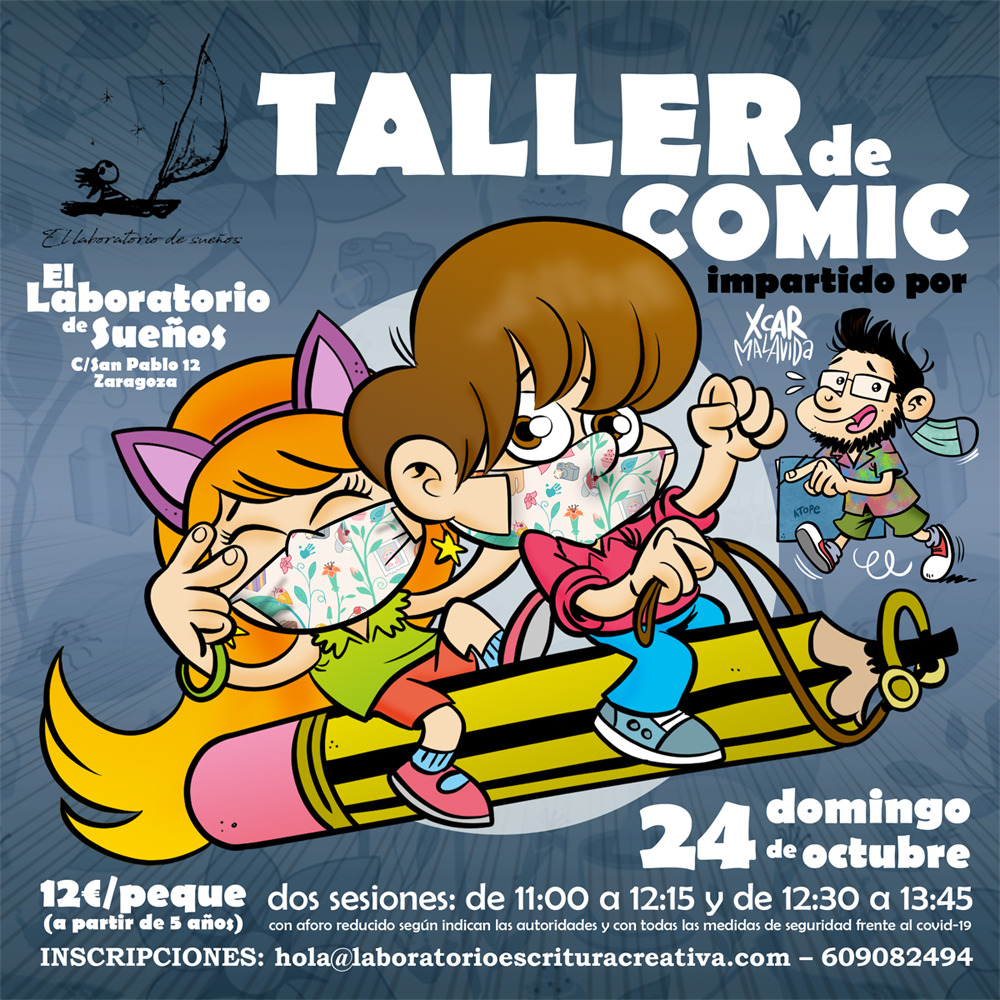 Taller infantil de cómic, por Xcar Malavida. -