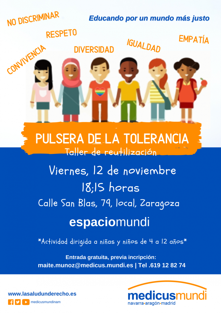 (TAller)PULSERA DE LA TOLERANCIA -