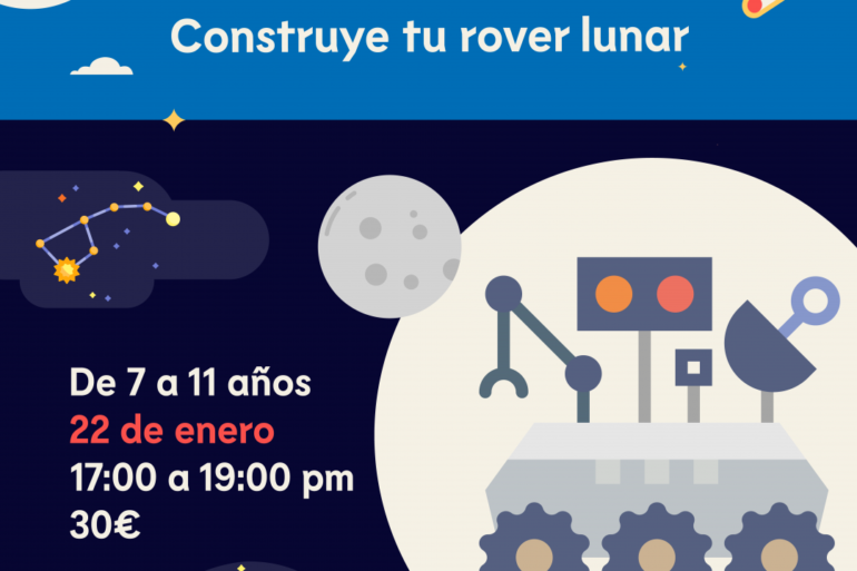 CONSTRUYE TU ROVER LUNAR – 7 A 11 AÑOS -