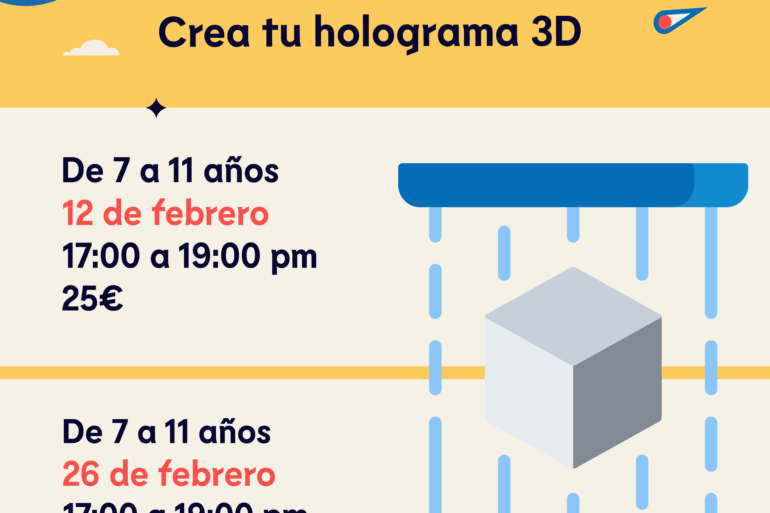 CREA TU HOLOGRAMA 3D – 7 A 11 AÑOS -