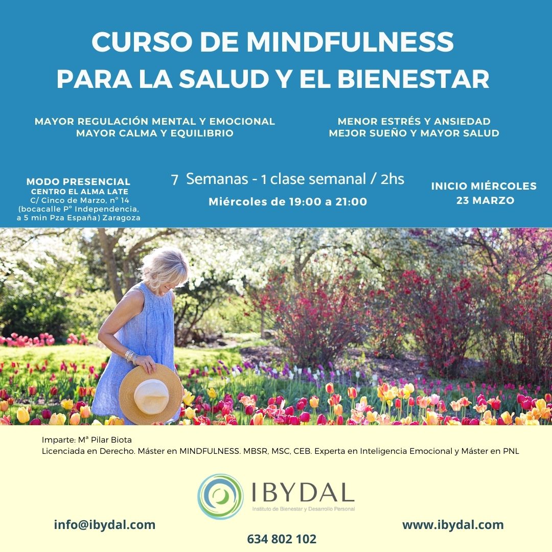 CURSO DE MINDFULNESS PARA LA SALUD Y EL BIENESTAR -