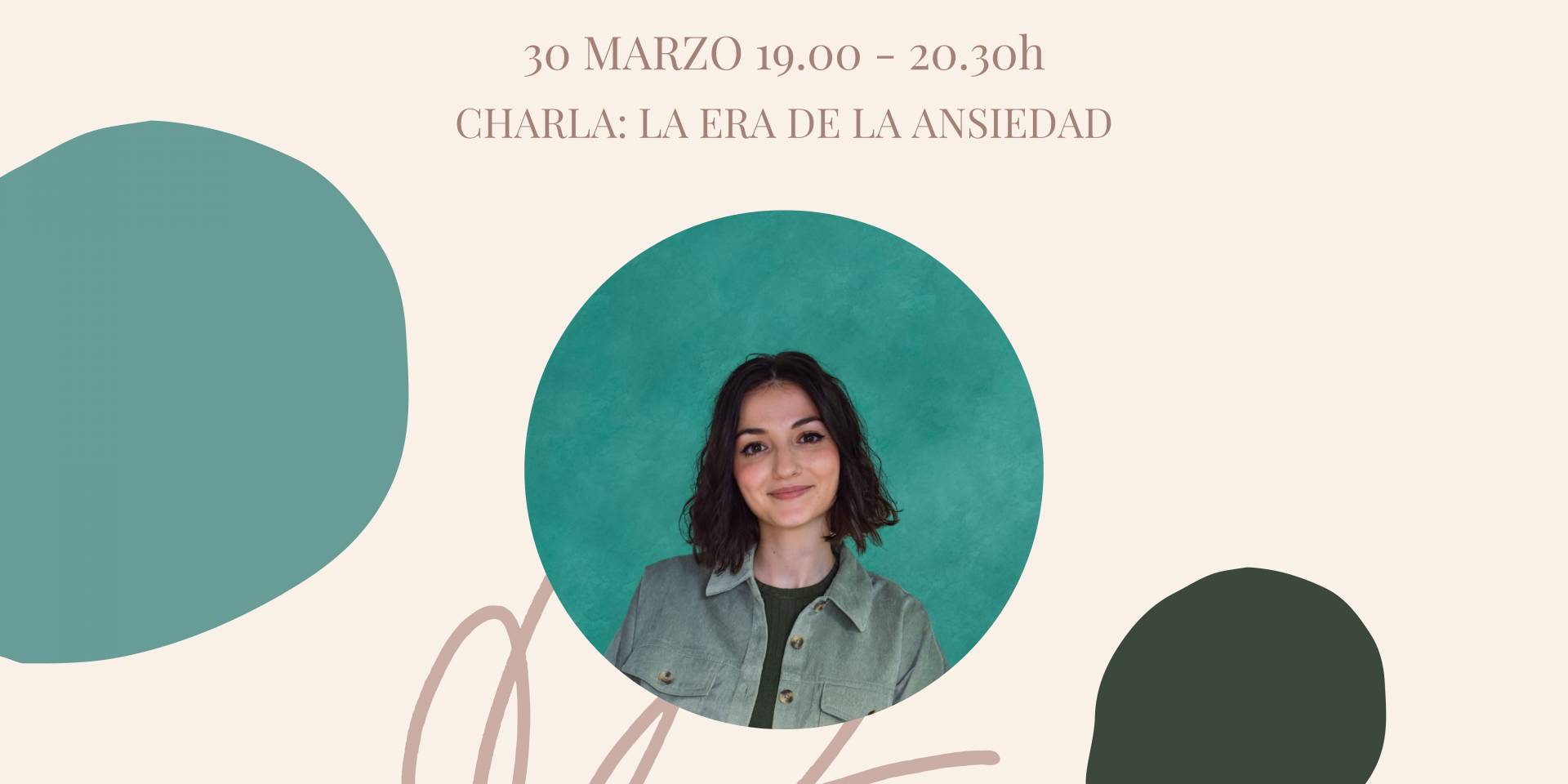 Charla: «La era de la ansiedad» con Silvia Vidal -