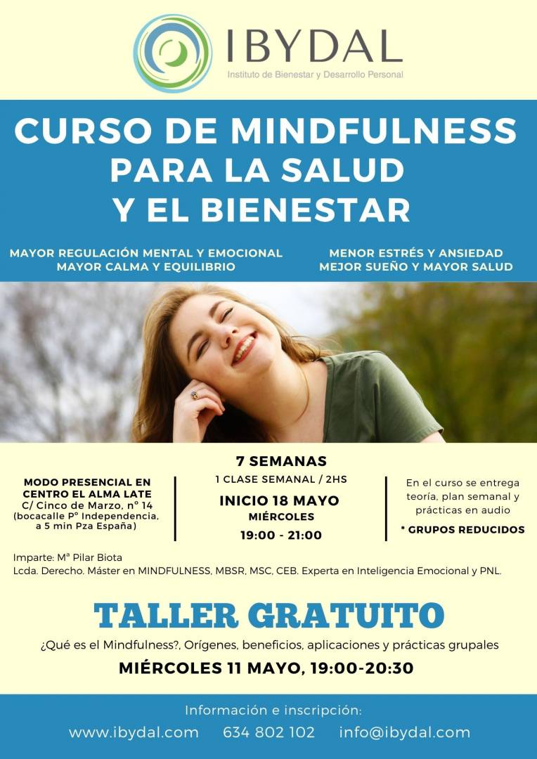 CURSO DE MINDFULNESS PARA LA SALUD Y EL BIENESTAR -