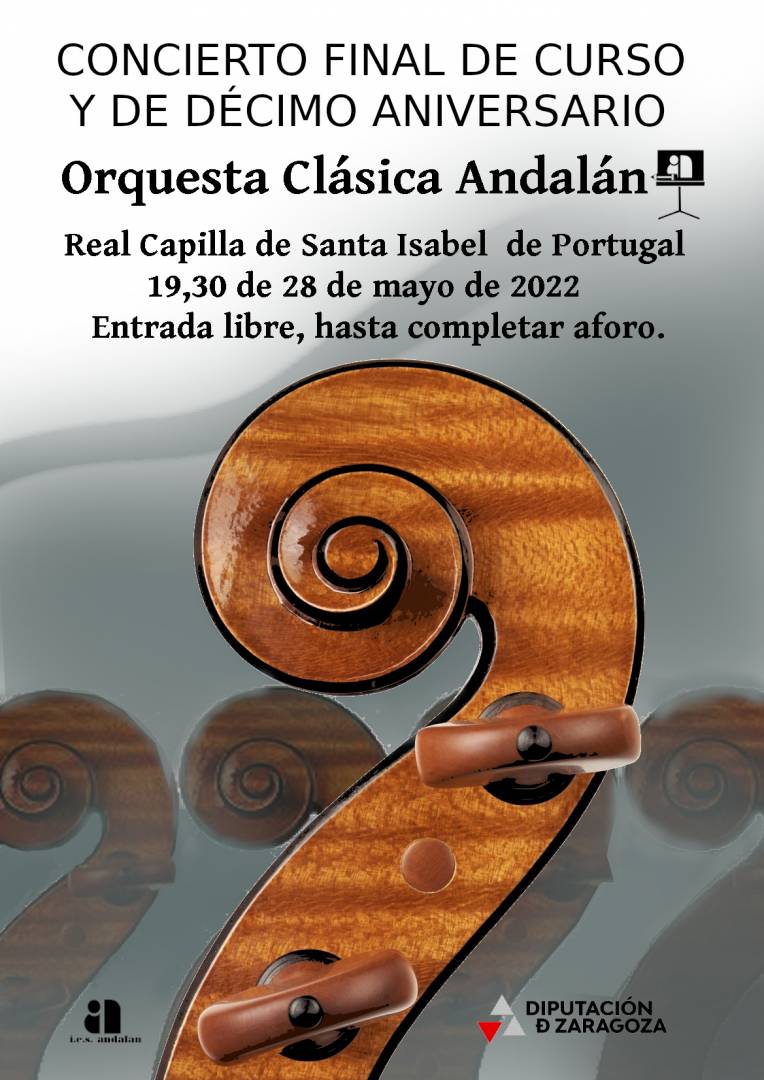 CONCIERTO DE FIN DE TEMPORADA Y 10º ANIVERSARIO DE LA ORQUESTA ANDALÁN -