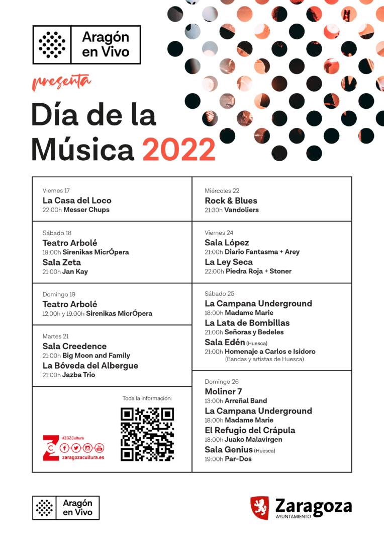 Las salas de conciertos de Zaragoza se suman a la celebración del Día de la Música - Conciertos