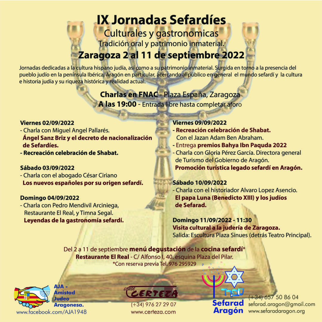 IX Jornadas culturales Sefardíes -