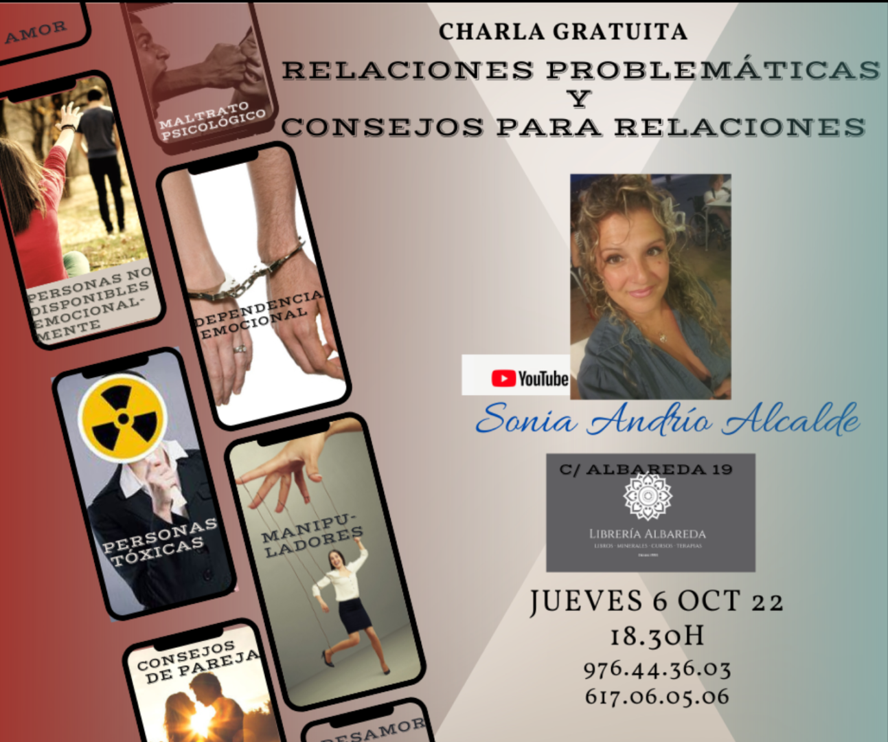 Charla gratuita «Relaciones Problemáticas y Consejos de Pareja» -