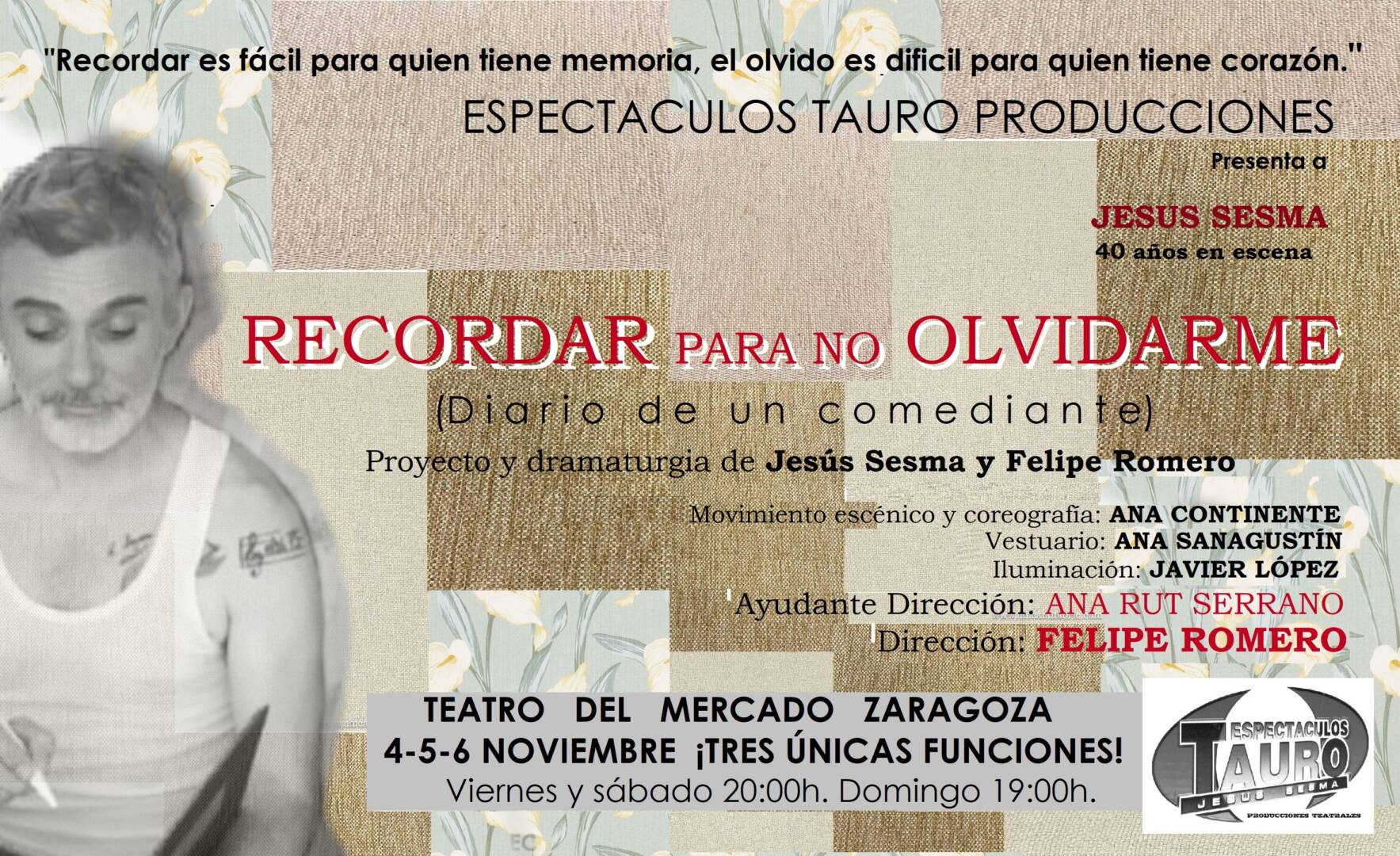 Recordar para no olvidarme (Diario de un comediante) -