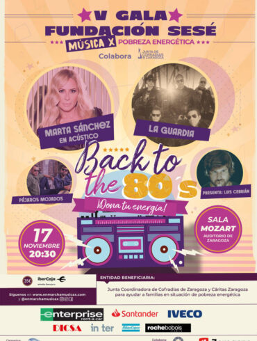 Marta Sánchez y La Guardia encenderán la esperanza con un concierto en Zaragoza a favor de las familias que sufren pobreza energética - Conciertos