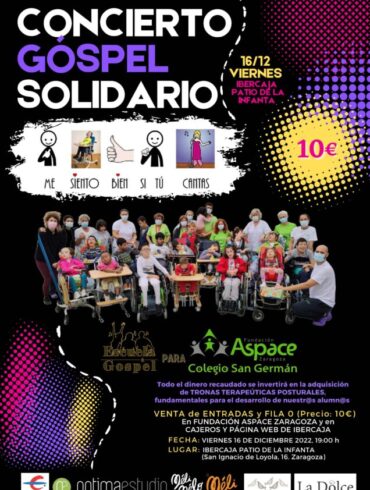 Concierto Góspel Solidario en favor de Fundación ASPACE Zaragoza -
