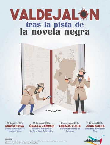 El ciclo literario “Valdejalón tras la pista de la novela negra” aterriza en la comarca con cuatro escritores aragoneses