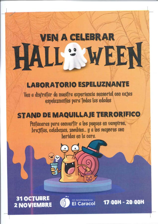 Celebra Halloween en el Centro Independencia El Caracol