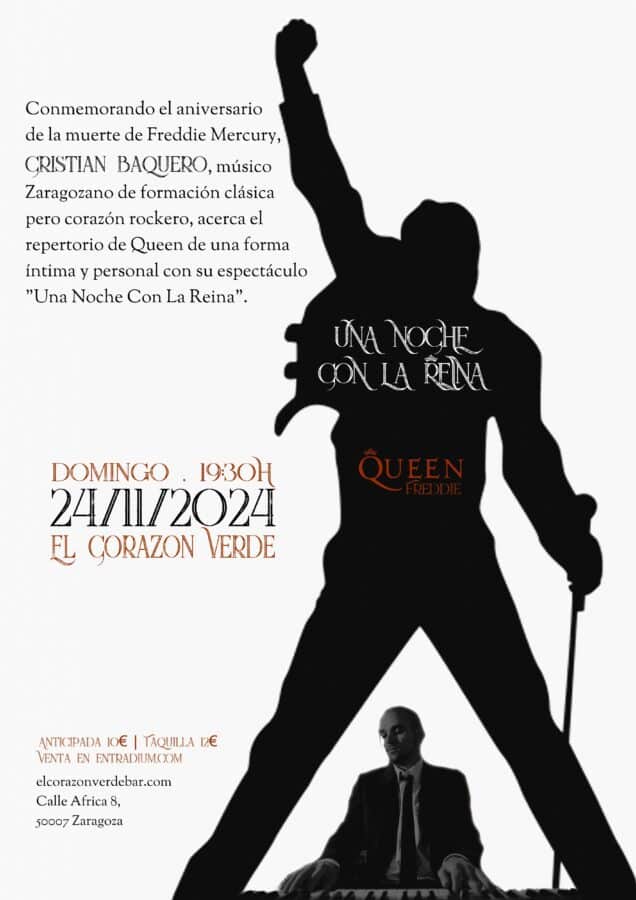 UNA NOCHE CON LA REINA (HOMENAJE A FREDDIE MERCURY - QUEEN).